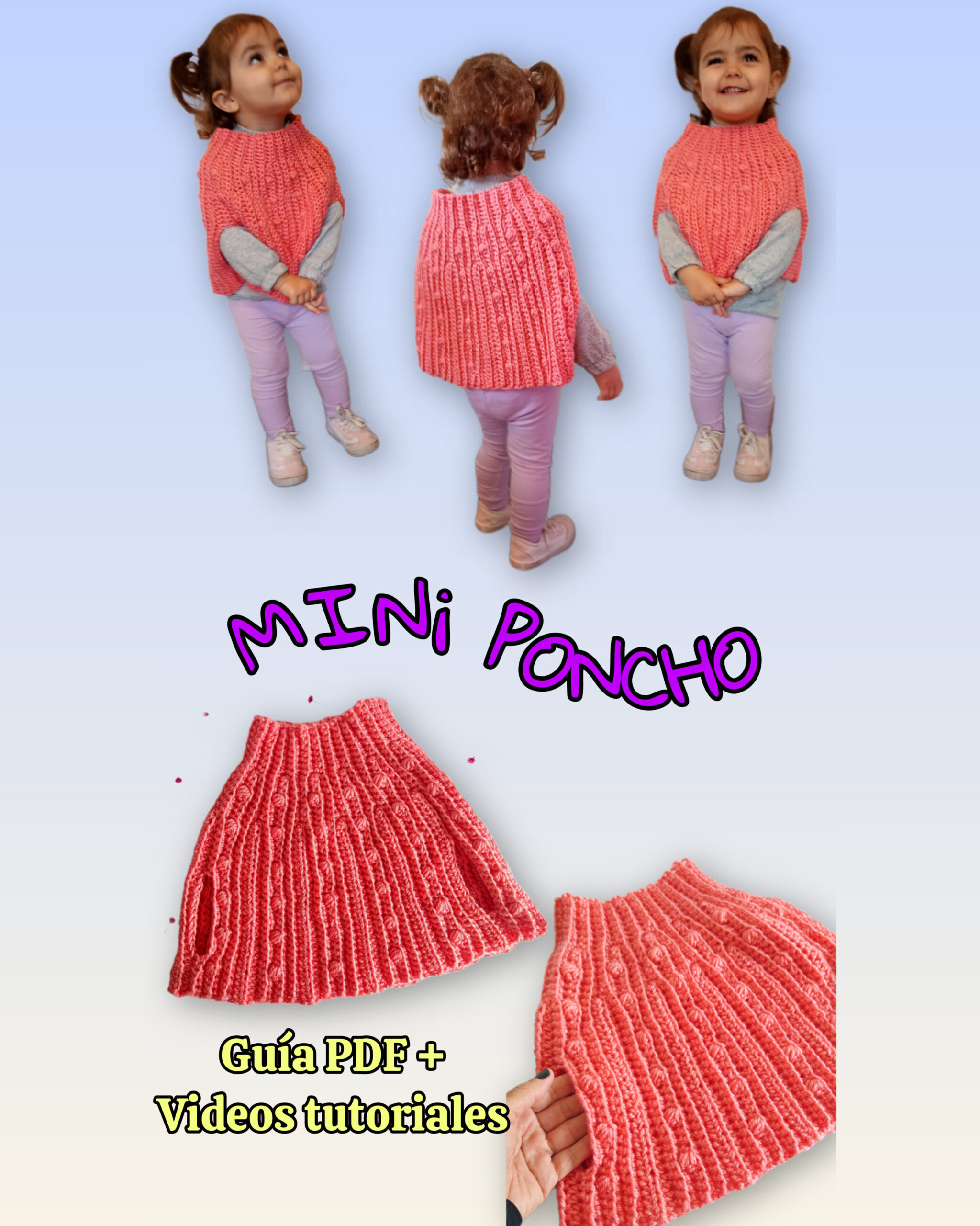 Mini Poncho - 0 a 6 años - Imagen 2