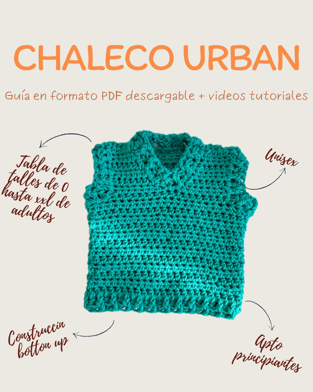 Chaleco Urban - Unisex y para todas las edades - Imagen 2